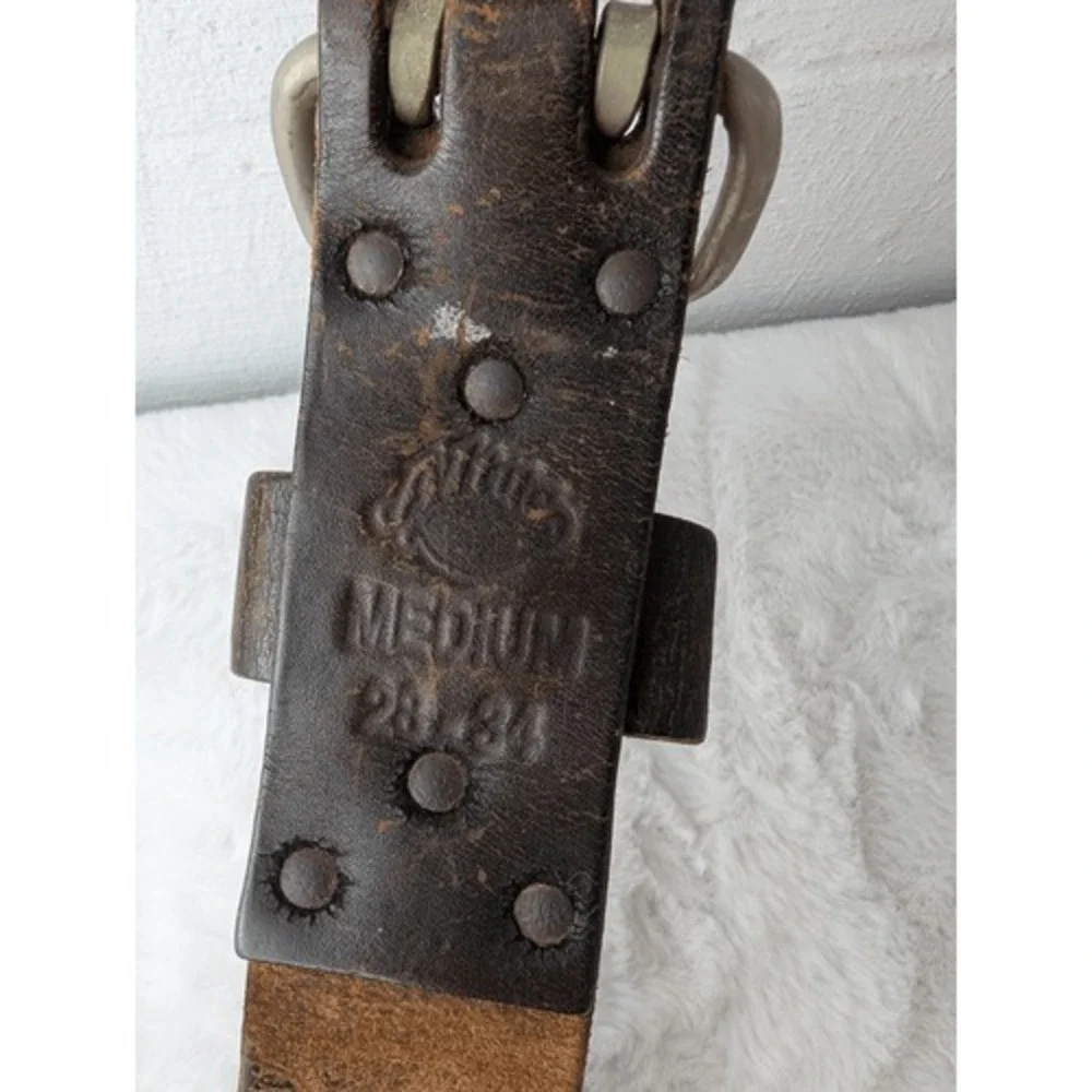 Vintage Brown Leather Altus Weight Lifting Belt Medium 28-34 Brown